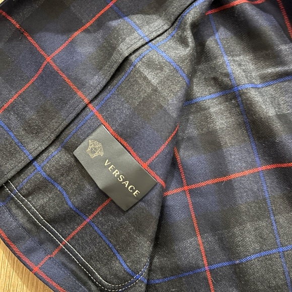 AUTHENTIC new VERSACE wool JACKET SHIRT sz52 L - XL - Picture 12 of 13